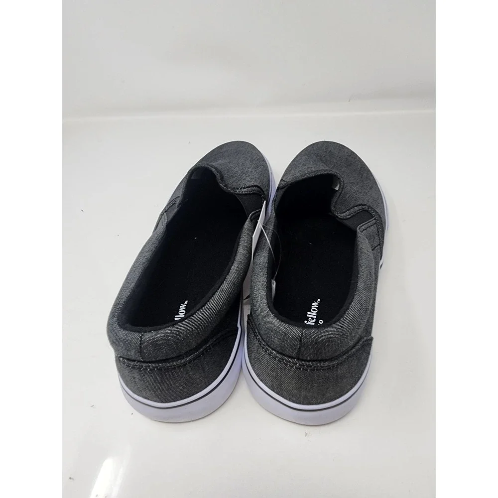 Goodfellow & Co Mens Phillip Slip On Sneakers Gray Canvas Casual Size 9.5